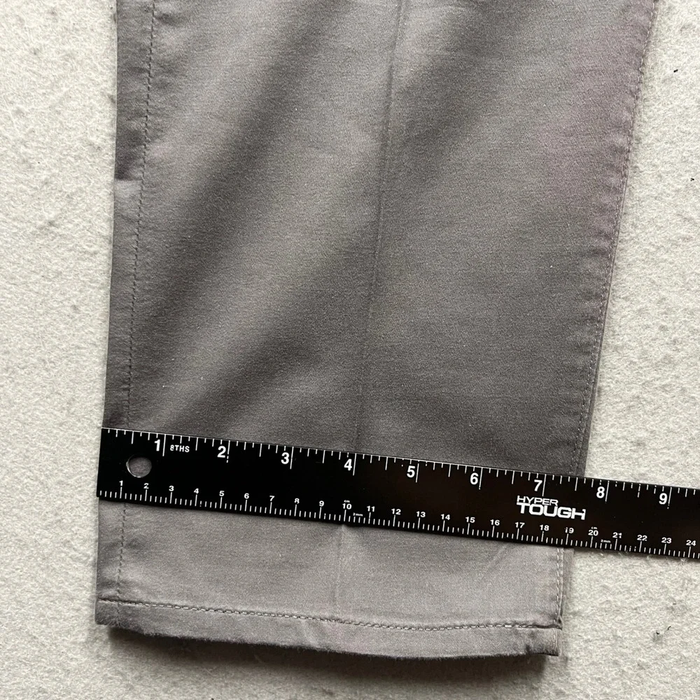 AG Adriano Goldschmied Tellis Modern Slim Grey Italian Fabric Pants 36x30 Mens